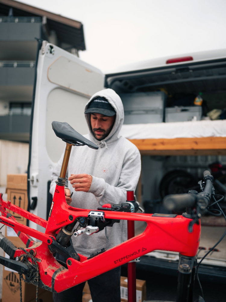 Maybe this isn’t the most glamorous bike on the mountain, but we’re pretty sure it’s one of the gnarliest and fastest e-